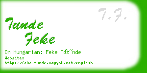 tunde feke business card